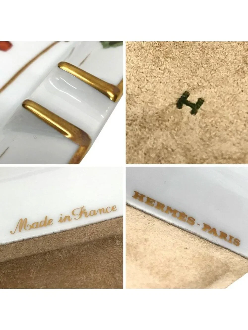 Hermes Ashtray Case Ceramic Gardening White